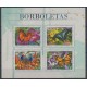 FLORES MARIPOSAS MOZAMBIQUE HOJA BLOQUE ESPECIAL NUEVA MINT